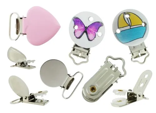 25 PACIFIER HOLDER CLIPS