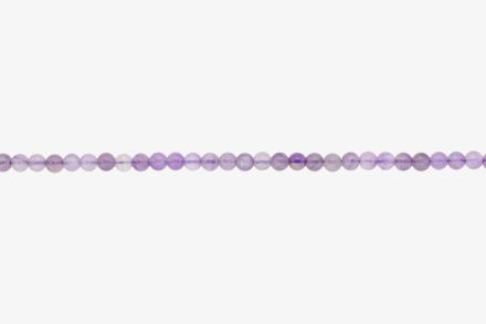 NATURAL STONE BEADS - AMETHYST - 4mm - STRING (94pcs.) Hole-1.0mm