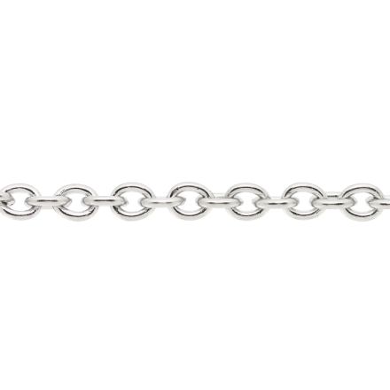 МЕТАЛЕН СИНДЖИР - СТОМАНА 316 - CABLE ПЛЕТКА - 4х3х0.8мм НИКЕЛ - 1метър