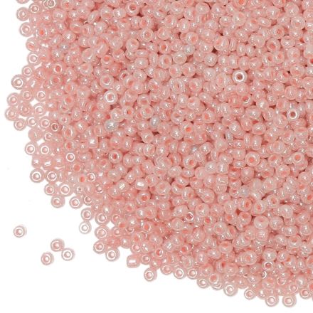 GLASS SEED BEADS - BALL 2mm - CEYLON - PEACH 147 - 50g Hole-0.8mm