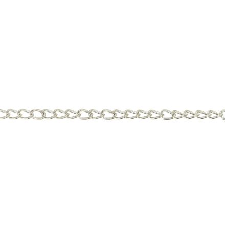 МЕТАЛЕН СИНДЖИР - TAIL EXTENSION ПЛЕТКА УДЪЛЖИТЕЛ - 0.6х3.5х2.5мм НИКЕЛ - NICKEL FREE - 4метра