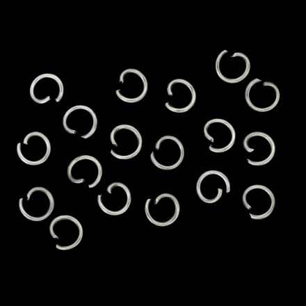 МЕТАЛНИ ЕЛЕМЕНТИ - ХАЛКИ ОТВОРЕНИ - 0.7х5мм НИКЕЛ - NICKEL FREE - 50 гр. (1135 бр.)