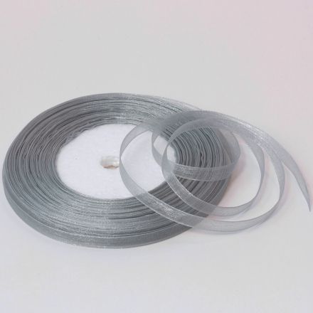 ОРГАНЗА 0.6см - СИВО 059 - 50ярда(45м)