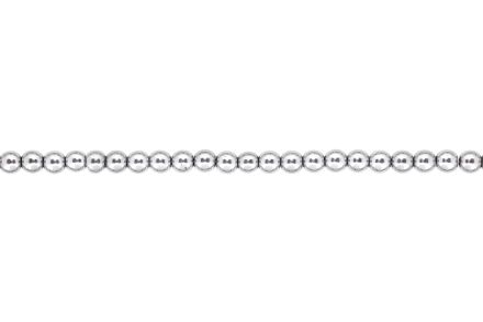 NATURAL STONE BEADS - HEMATITE SILVER - 6mm - STRING (64pcs.) Hole-1.6mm