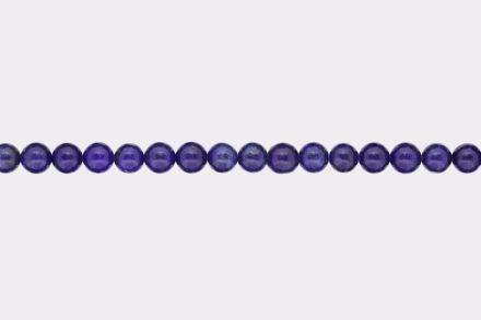 NATURAL STONE BEADS - LAZURITE BLUE - 8mm - STRING (46pcs.) Hole-1.6mm