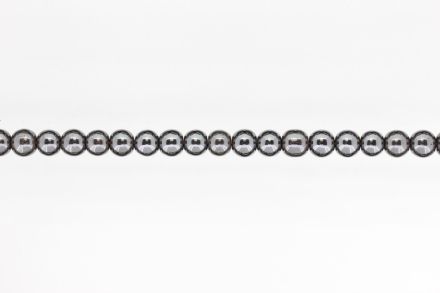 NATURAL STONE BEADS - HEMATITE - 8mm - STRING (48pcs.) Hole-1.6mm