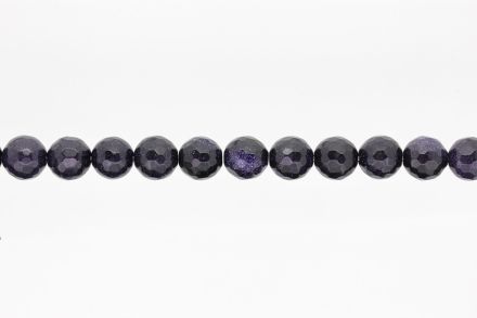 NATURAL STONE BEADS - AVENTURINE DARK FACETED - 12mm - STRING (32pcs.) Hole-2.0mm