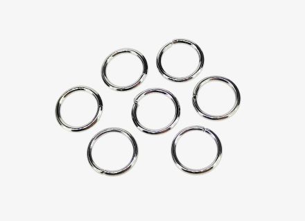 METAL ELEMENTS - JUMP RINGS - 1.2x10mm NICKEL COLOR - NICKEL FREE - PACKAGE 500g (1950pcs.)