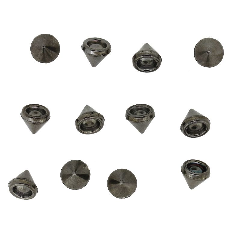 ADHESIVE BEADS - METALLIZED CCB - CONE - 7x6mm OXIDIZED - PACKAGE  250g (1900pcs.)