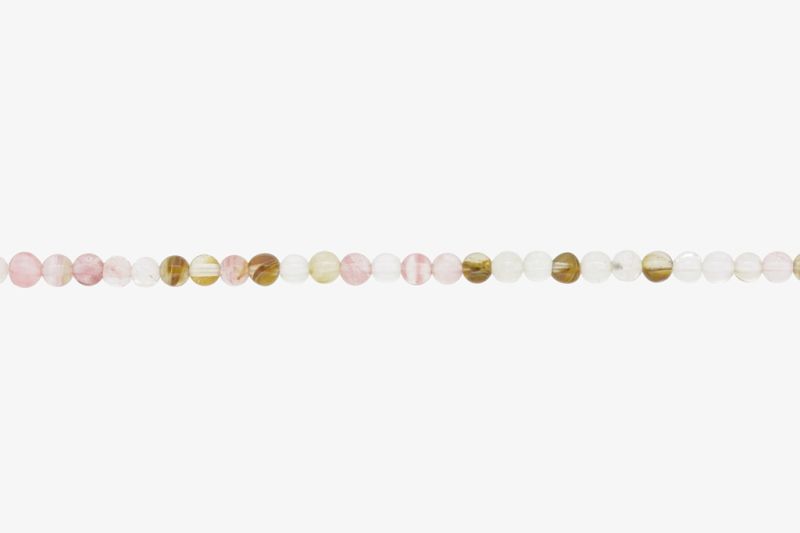 NATURAL STONE BEADS - TOURMALINE - 4mm - STRING (94pcs.) Hole-1.0mm