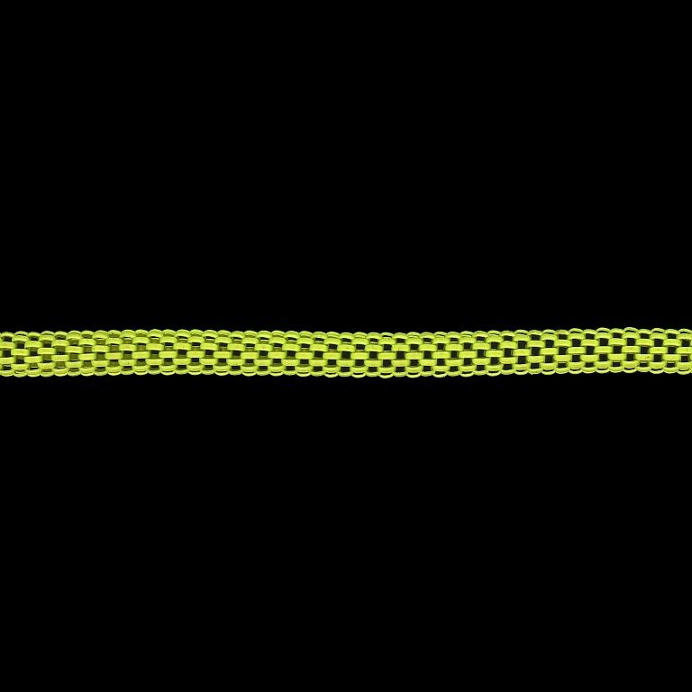 METAL CHAIN - COLORFUL - ROUND MESH - 3.2mm YELLOW ELECTRICAL - 1meter