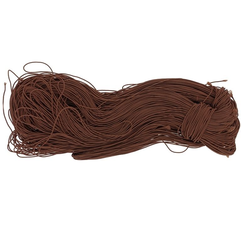 TEXTILE ELASTIC - 1mm - BROWN 23 - PACKAGE 10x15meters