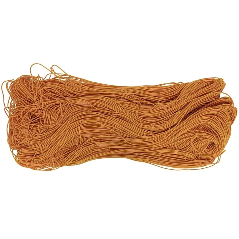 TEXTILE ELASTIC - 1mm - ORANGE 05 - PACKAGE 10x22meters