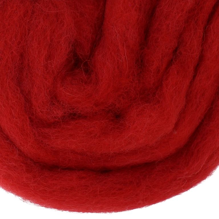 YARN - BABA MARTA FELT - RED 51 - 1.8m - WOOL - PACKAGE (5 skeins)
