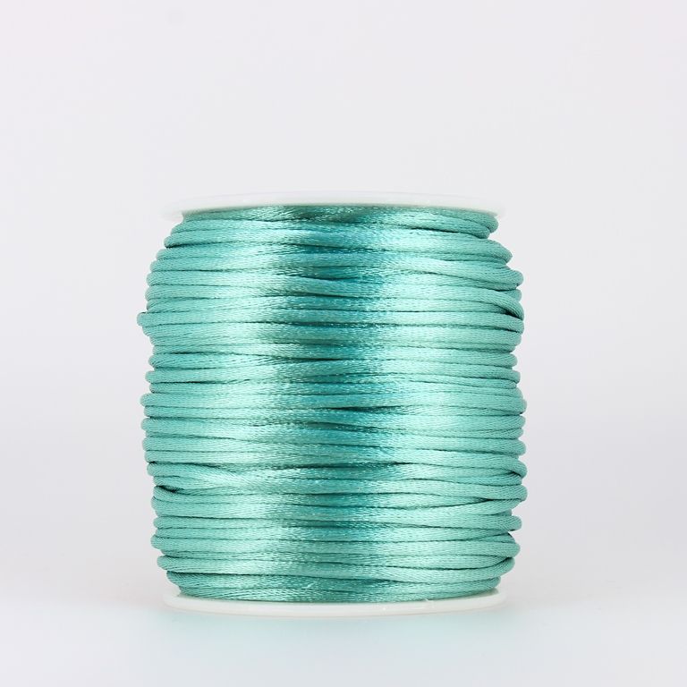 SATIN THREAD 2.0mm - MINT (DARK) 257 - PACKAGE 3x50meters