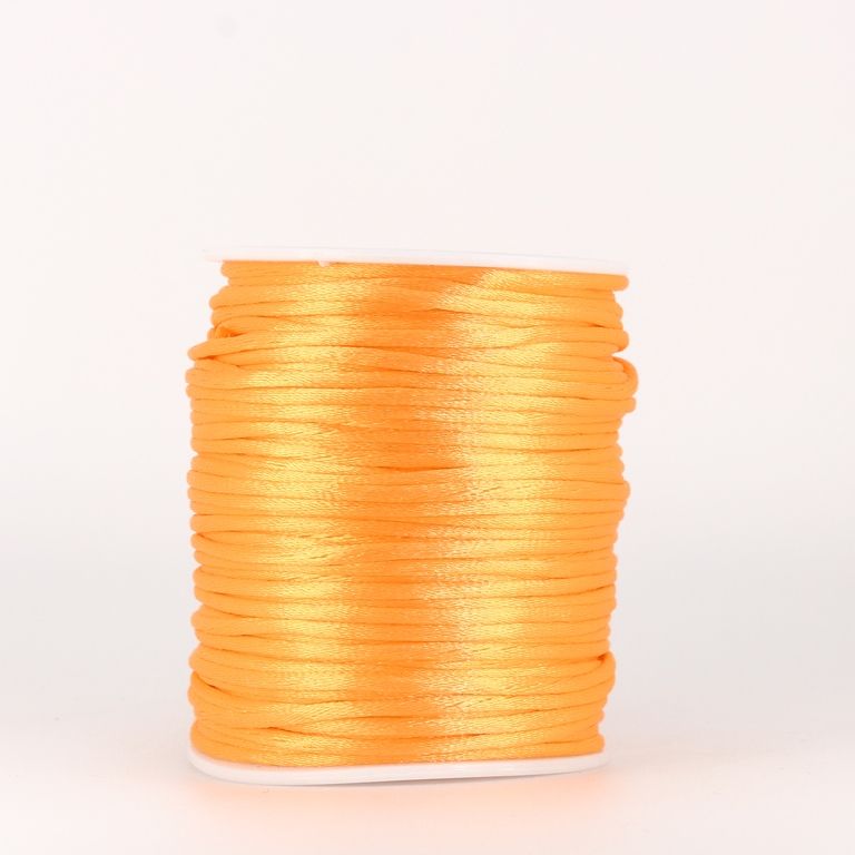 SATIN THREAD 2.0mm - ORANGE 224 - PACKAGE 3x50meters