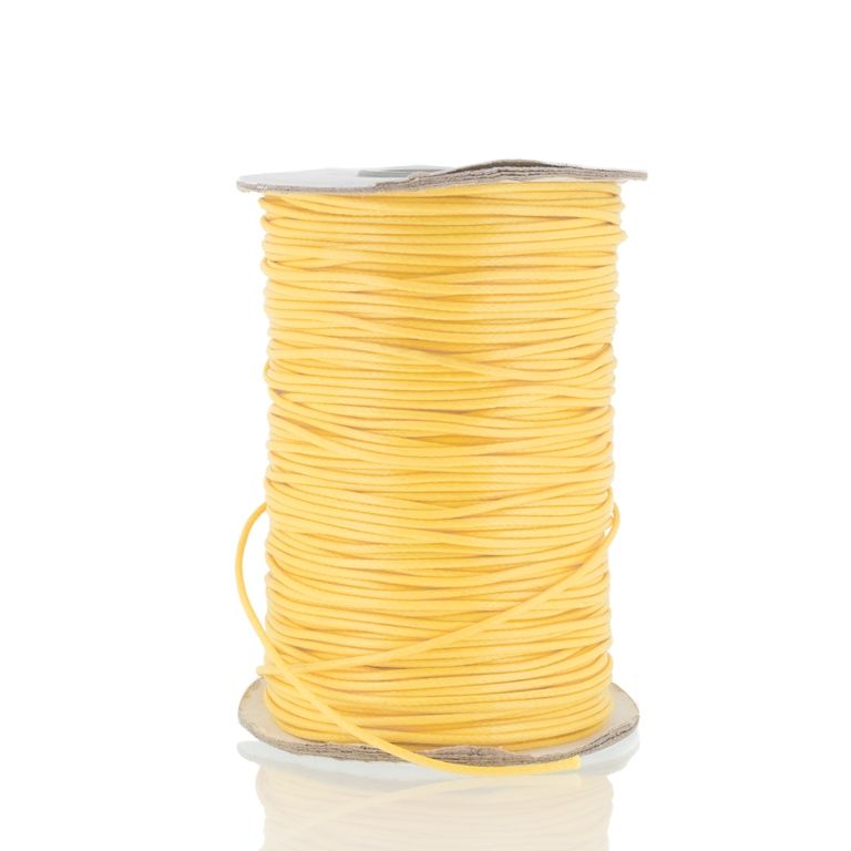 POLYESTER THREAD - 1.5mm YELLOW C028 - PACKAGE 2x80meters