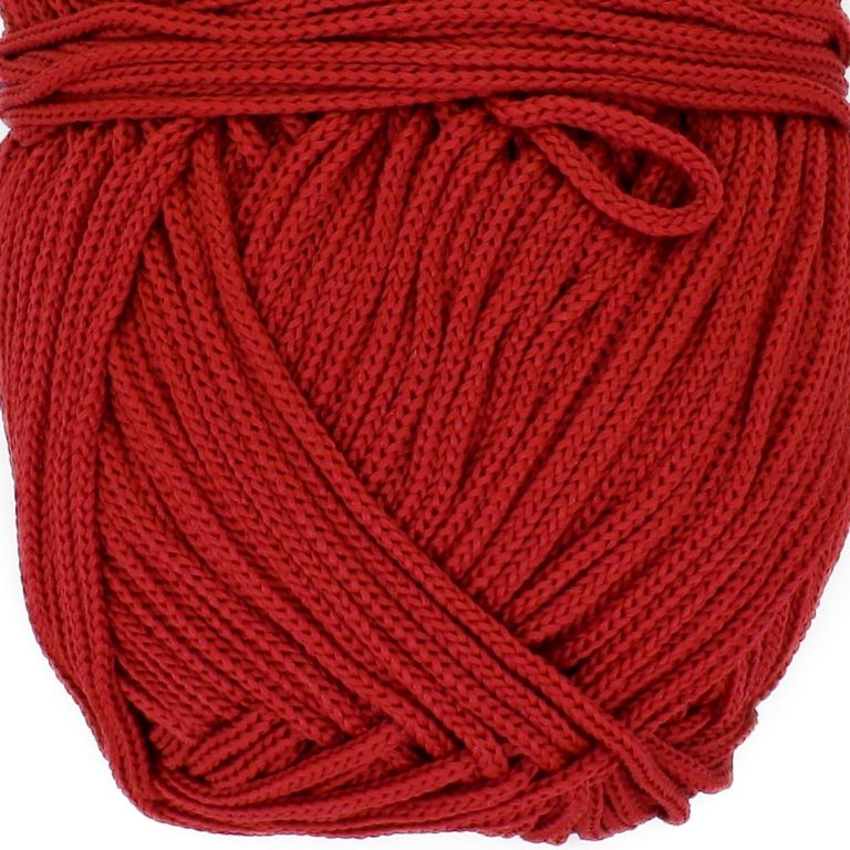 YARN - MACRAME 2.0mm - RED 422 - 120m - POLYESTER MATTE - PACKAGE