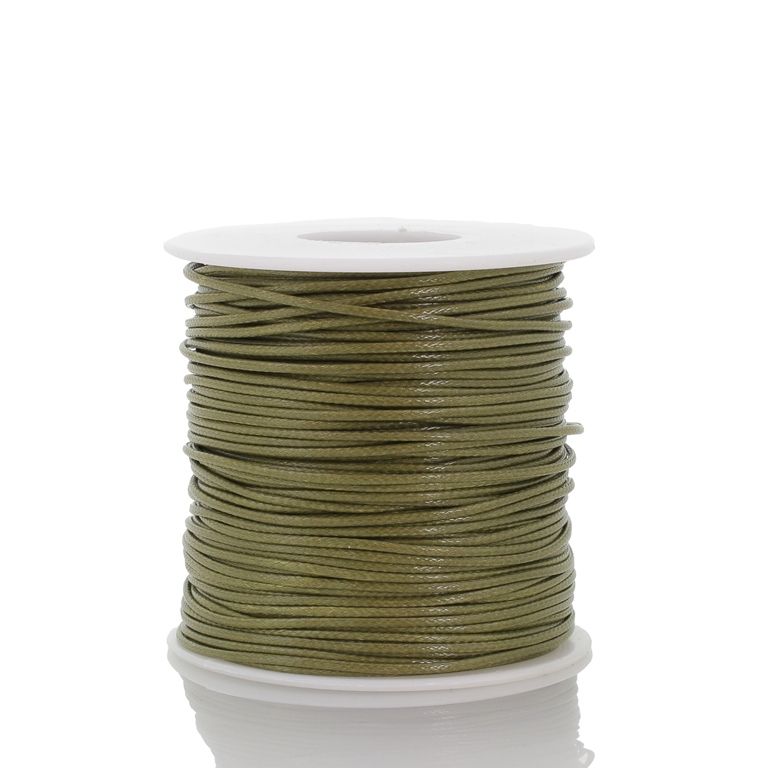 POLYESTER THREAD - 1.0mm GREEN MILITARY E039 - PACKAGE 3х65meters