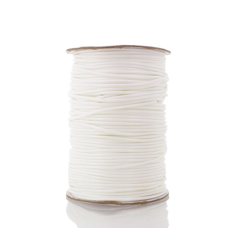 POLYESTER THREAD - 1.5mm WHITE Z092 - 75meters