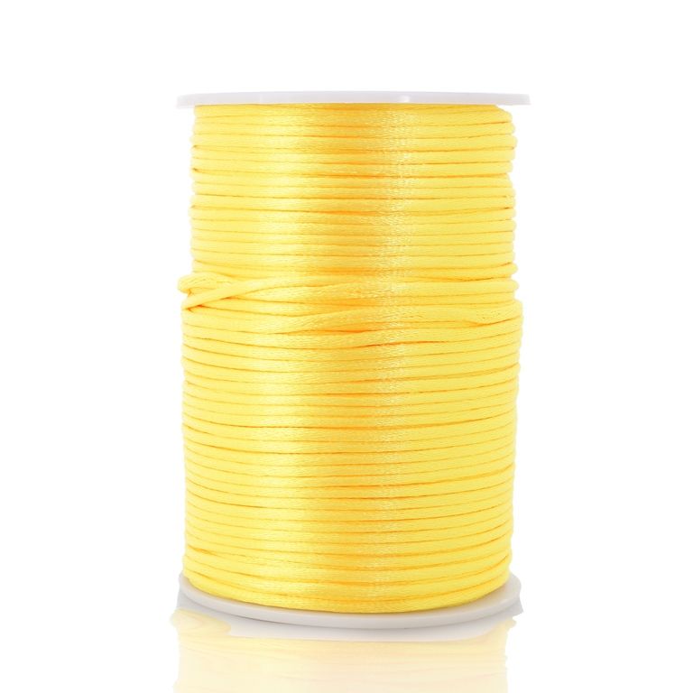SATIN THREAD 2.0mm - YELLOW (DARK) 319 - 90meters
