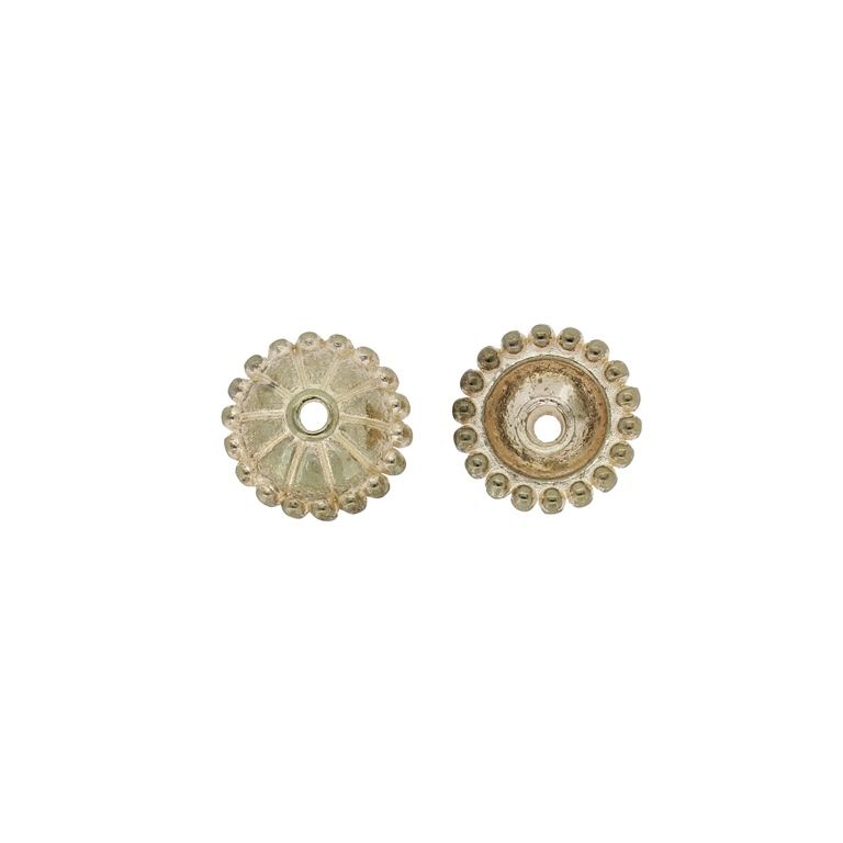 METAL ELEMENTS - HAT - CIRCLE 13 - 11x4mm GOLD - SECOND-RATE - PACKAGE 150pcs. Hole-1.4mm
