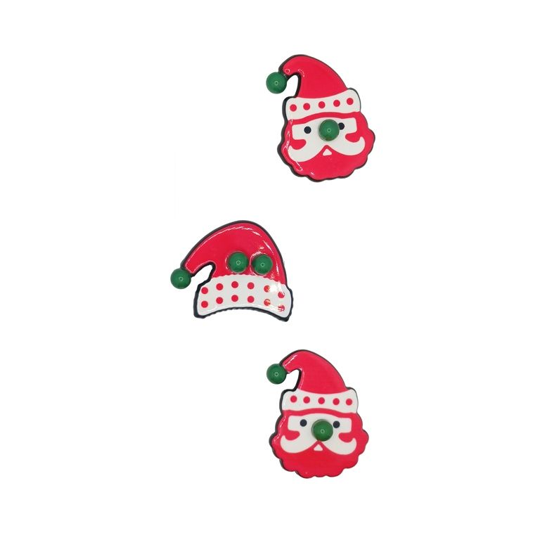 JEWELRY - BROOCH PIN - PLASTIC - MIX 05 - 3pcs.