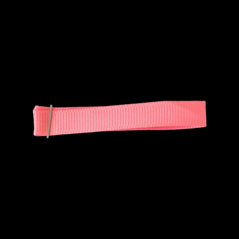 SATIN RIPS - 10mm PINK ELECTRICAL 034 - ROLL 100yards(91m)