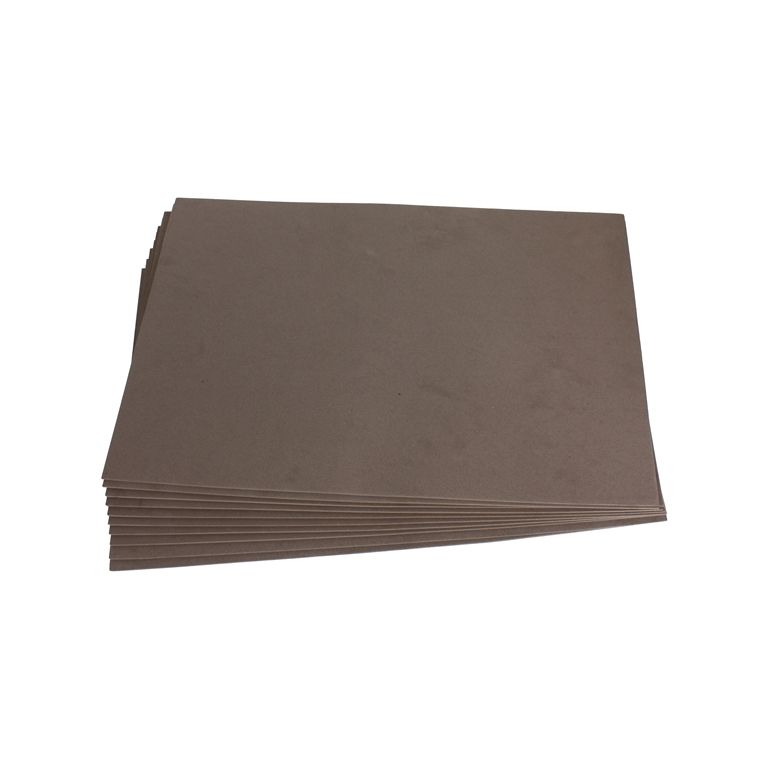 PAPER FOR DECORATION - FOAM SHEET - 19x30cm - BROWN - SECOND-RATE - PACKAGE 10pcs. Thickness -1.8mm
