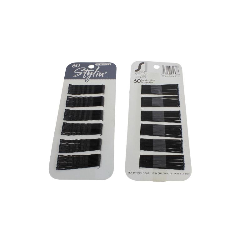 METAL ELEMENTS - BOBBY PIN - 46mm BLACK - PACKAGE (12x60pcs.)