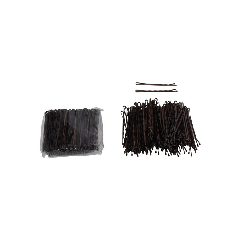 METAL ELEMENTS - BOBBY PIN - 50mm BROWN - 150pcs.