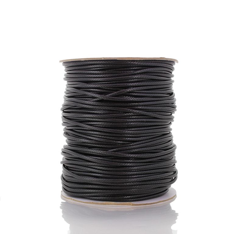 POLYESTER THREAD - 1.5mm BLACK F052 - PACKAGE 2x160meters