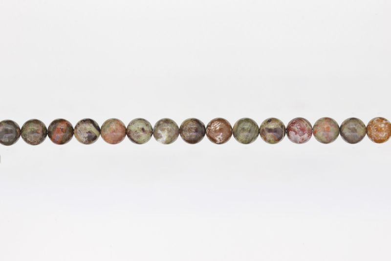NATURAL STONE BEADS - AGATE COLORED - 8mm - STRING (48pcs.) Hole-1.6mm
