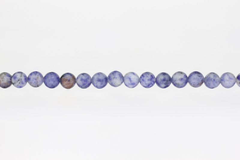 NATURAL STONE BEADS - SODALITE - 8mm - STRING (48pcs.) Hole-1.6mm