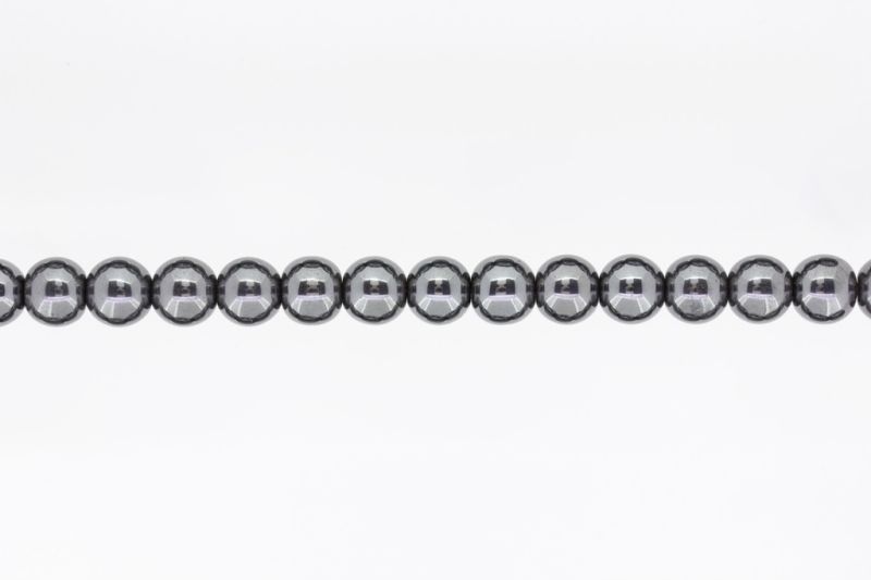 NATURAL STONE BEADS - HEMATITE - 10mm - STRING (38pcs.) Hole-1.8mm
