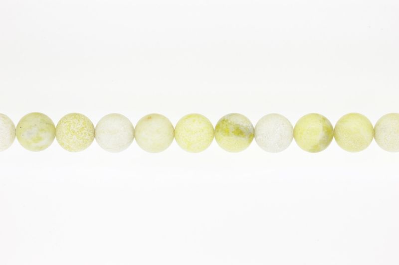 NATURAL STONE BEADS - JADE - 12mm - STRING (32pcs.) Hole-2.0mm