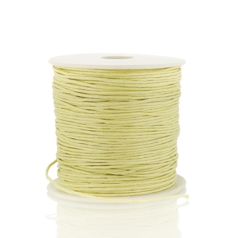 COTTON THREAD 1.0mm - YELLOW (LIGHT) 108 - PACKAGE 3x70meters