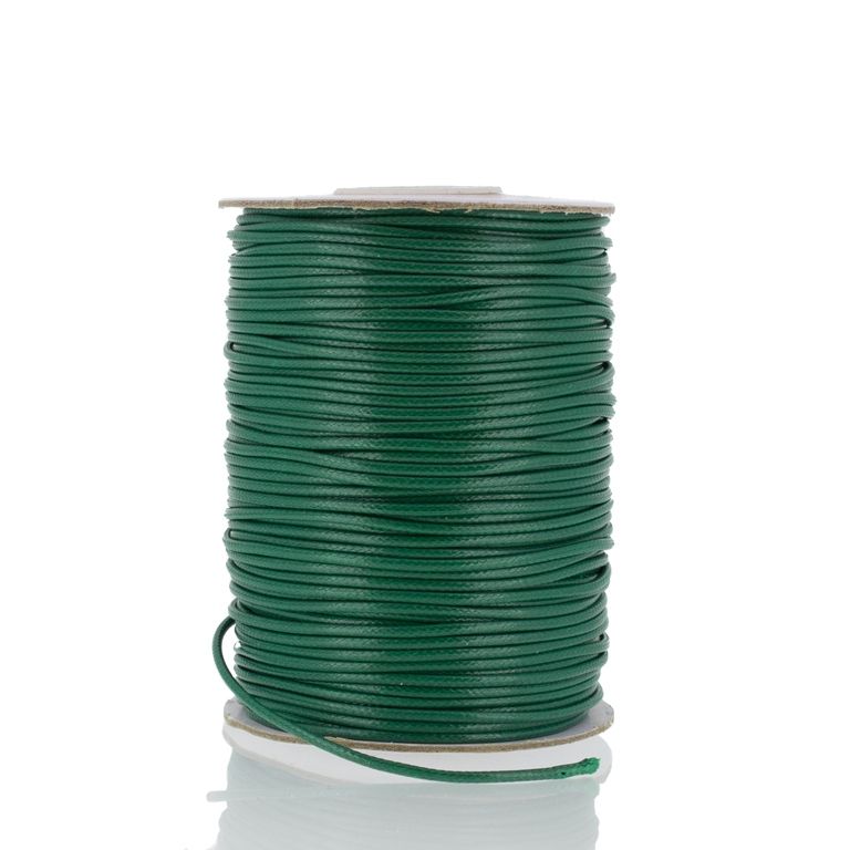 POLYESTER THREAD - 1.5mm GREEN GRASSY 120 - PACKAGE 2x75meters