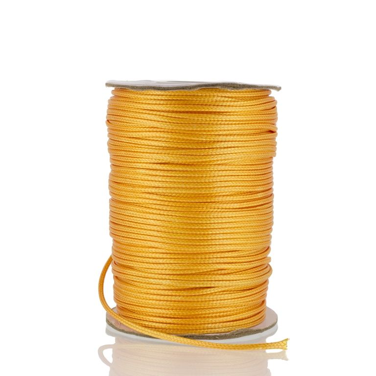 POLYESTER THREAD - 1.5mm ORANGE (LIGHT) 134 - PACKAGE 2x75meters