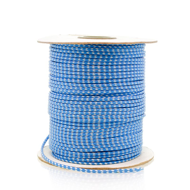 POLYESTER THREAD MULTICOLORED - 2.0mm WHITE 122 BLUE (LIGHT) 108 - 100yards