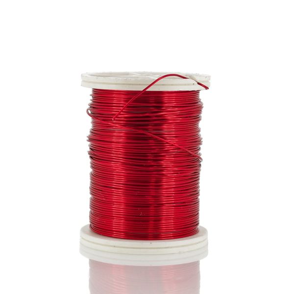 METAL ELEMENTS - COPPER WIRE - 0.6mm RED 02 - 6x13meters