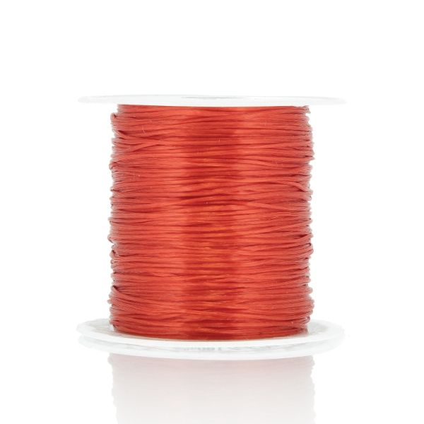 ELASTIC CRYSTAL STRING - FLAT - 0.8mm RED - PACKAGE (25x20meters)
