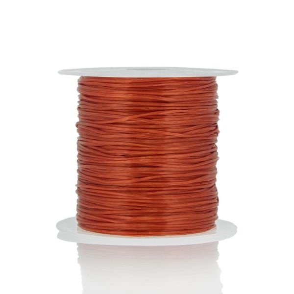 ELASTIC CRYSTAL STRING - FLAT - 0.8mm RED (DARK) - PACKAGE (25x20meters)
