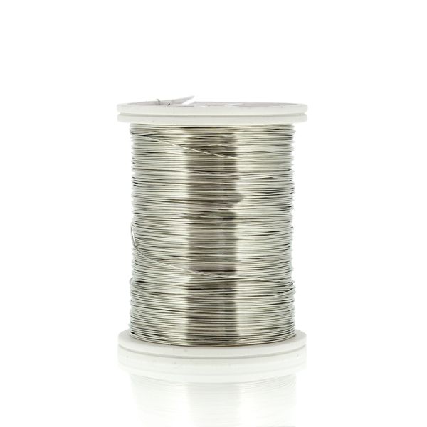 METAL ELEMENTS - COPPER WIRE - 0.4mm SILVER 03 - 6x32meters