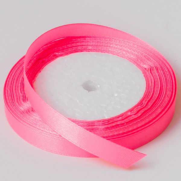 SATIN RIBBON 1.0cm - PINK (DARK) 005 - PACKAGE 10х25yards(22m)