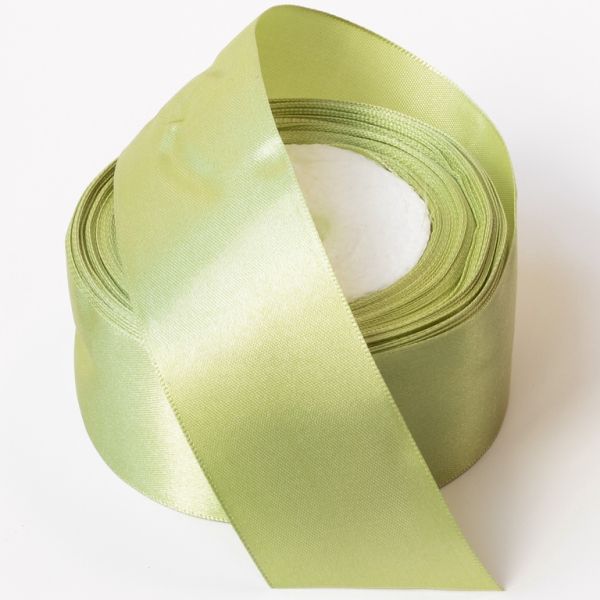 SATIN RIBBON 4.0cm - GREEN MILITARY (LIGHT) 146 - 25yards(22m)