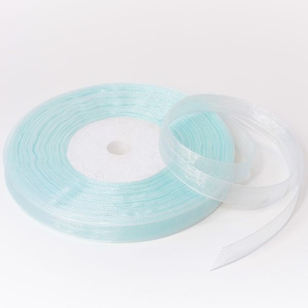 ORGANZA RIBBON 1.0cm - BLUE (LIGHT) 013 - PACKAGE 10x50yards(45m)