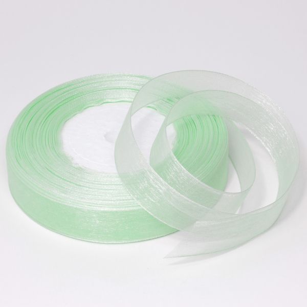 ORGANZA RIBBON 2.0cm - RESEDA 080 - 50yards(45m)