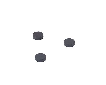 METAL ELEMENTS - FRIDGE MAGNETS BLACK ROUND -ROUND 10x3mm - 20pcs.