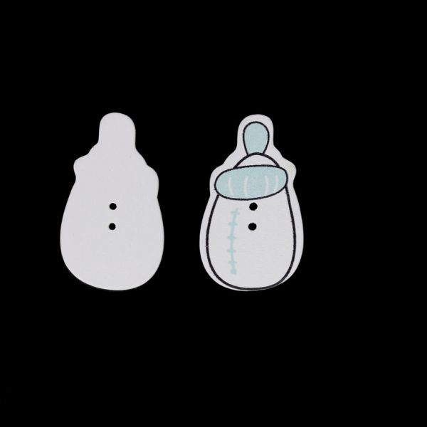 ДЪРВЕНИ ФИГУРКИ - ТИП КОПЧЕ - БЕБЕШКИ - ШИШЕ 02 - 22х38х2мм МИКС - 10 бр. Отвор-2х2.0мм